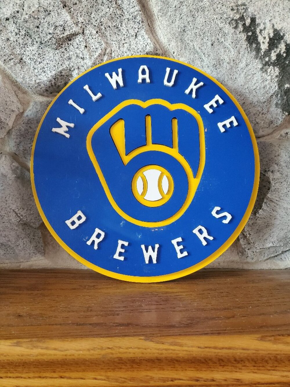 Milwaukee Brewers Layered Sign
